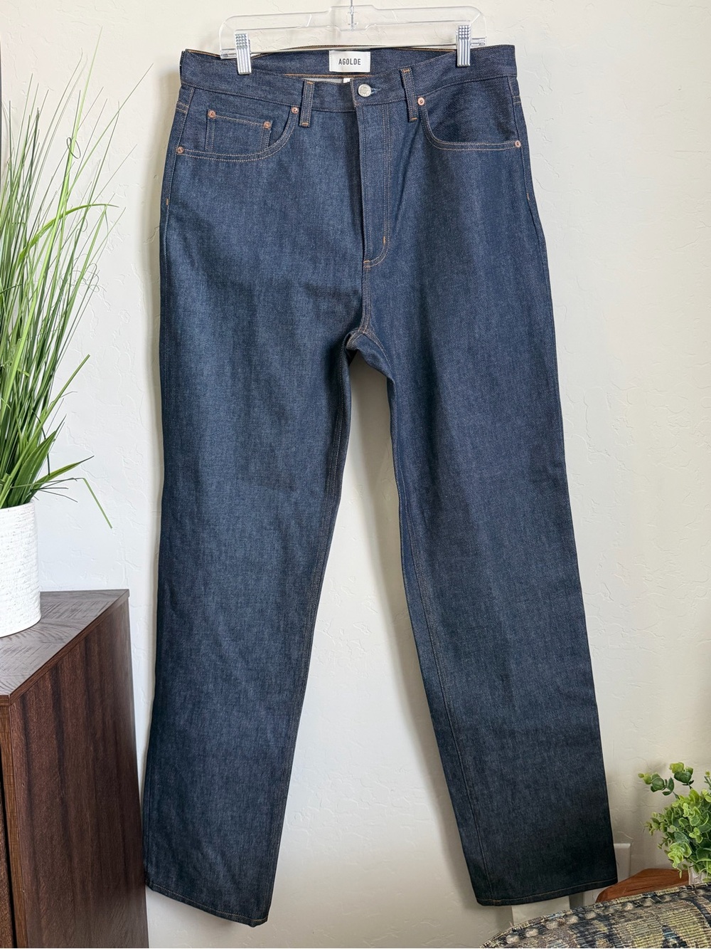 AGOLDE Men’s Jeans 27 Straight Leg Cascade Wash Made in USA Sample